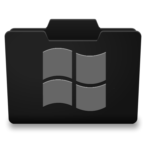 Black Grey Windows Icon 512x512 png